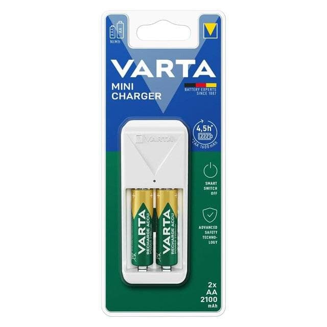 Varta Mini Charger with 2×AA 2100mAh
