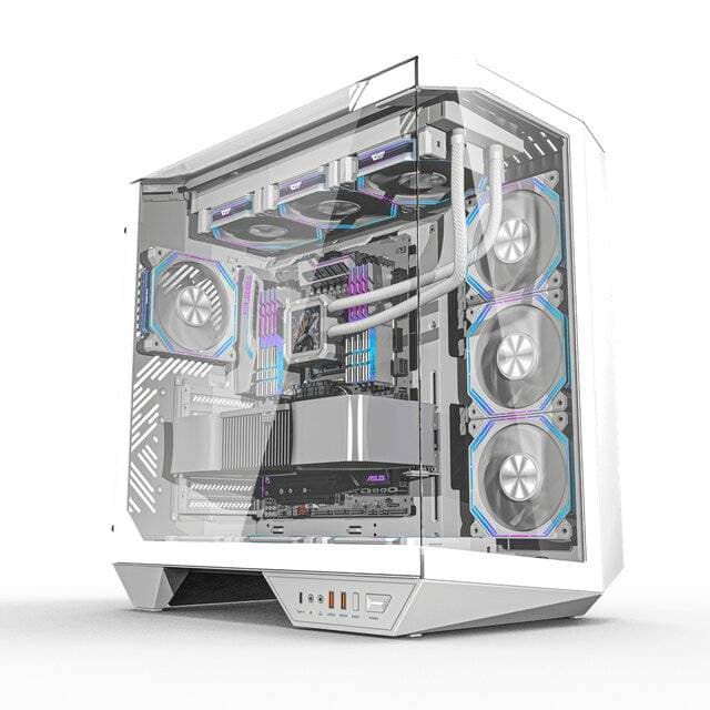 DarkFlash DY470 Case with 7 Fans (White)
