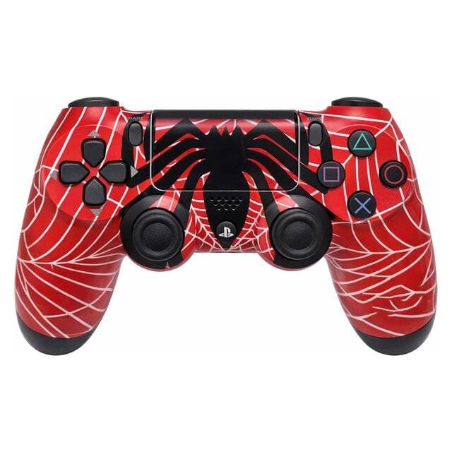 SpiderMan PS4 Controller (Black Red)