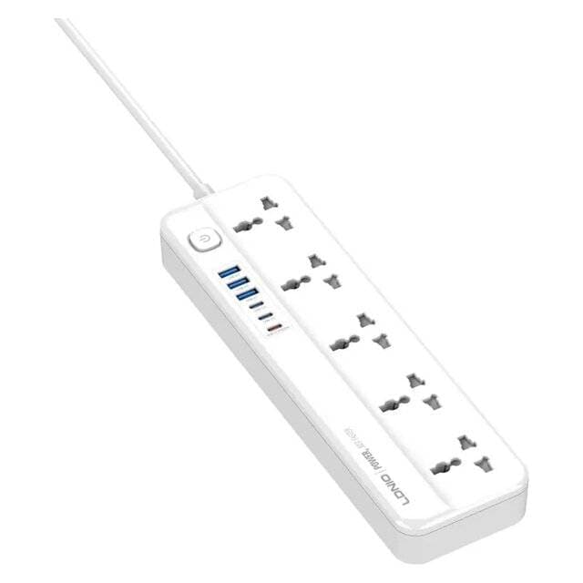 LDNIO SC5614C‑2M 2500W 3USB‑C 3USB‑A 5‑Power Socket