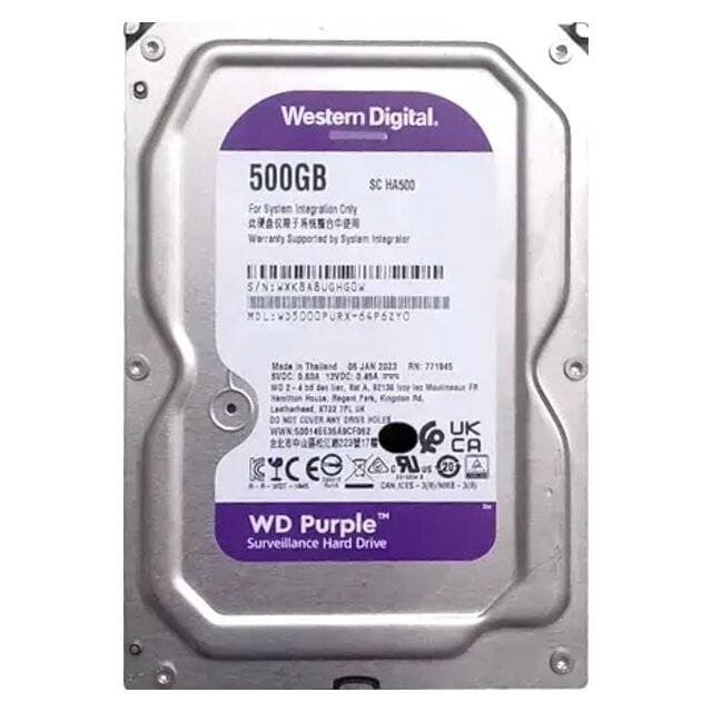 WD Purple 500GB HDD (3-Month Warranty)